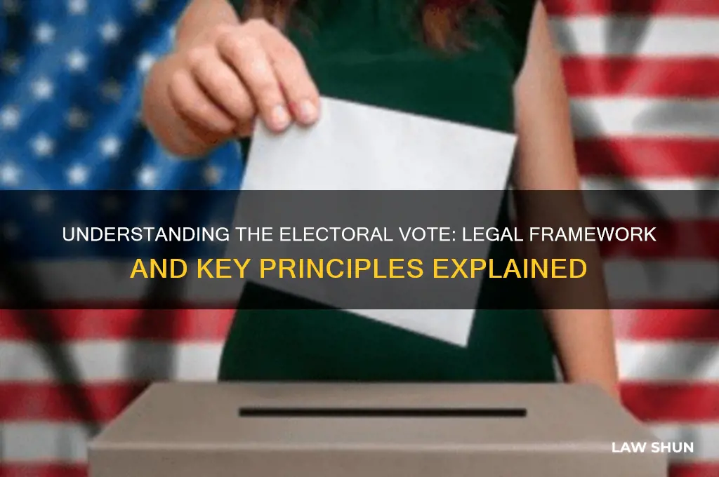 what is the law for the electoral vote