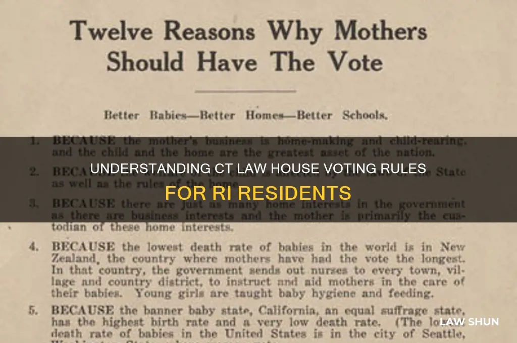 what is the law house in ct voting in ri