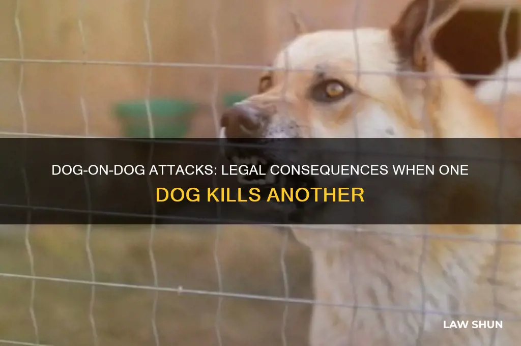 what is the law if a dog kills another dog