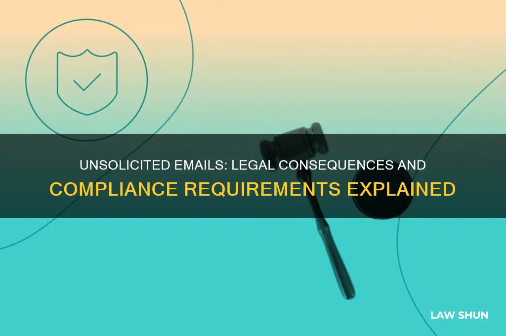 what is the law if you send an unsolicited email