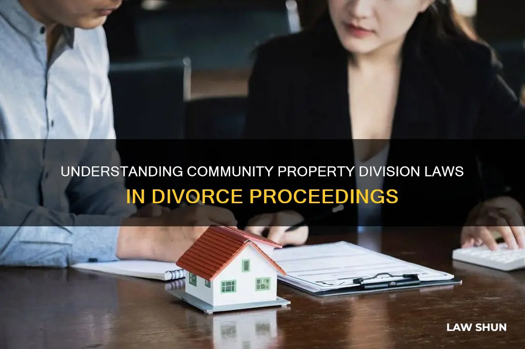 what is the law in divoice for community shared proterty