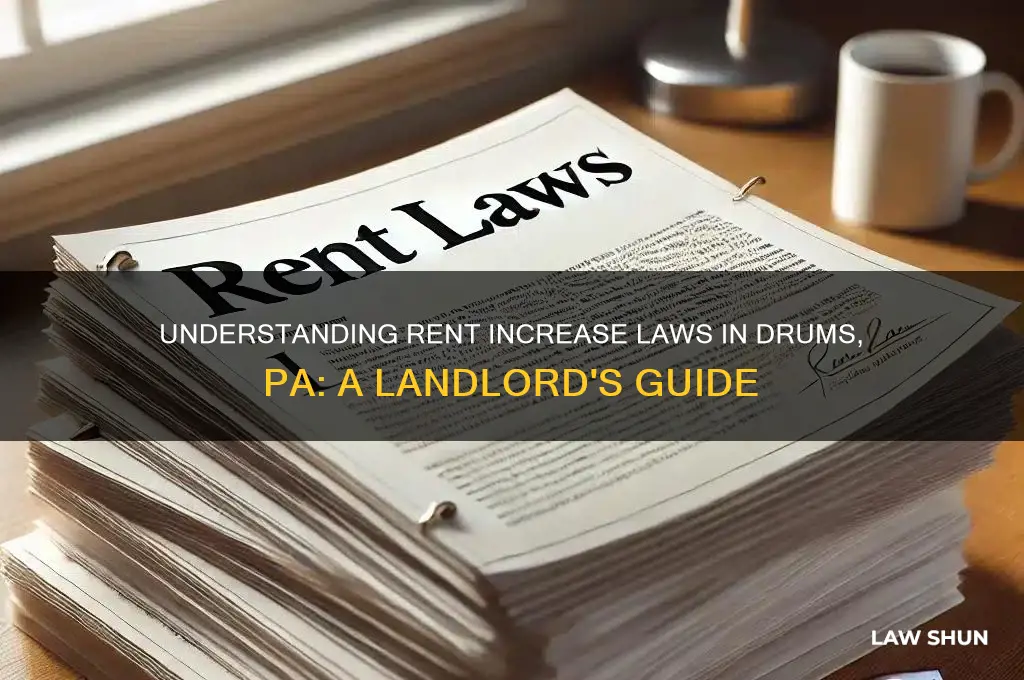 what is the law in drums pa to raising rent