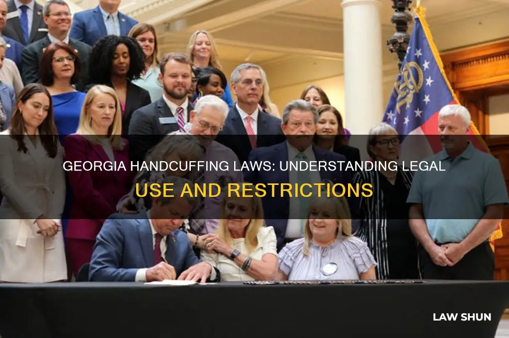 what is the law in georgia in regard to handcuffing