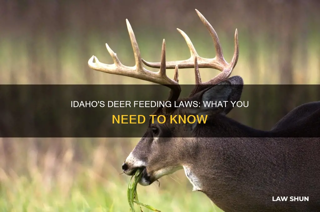 what is the law in idaho regarding feeding deer