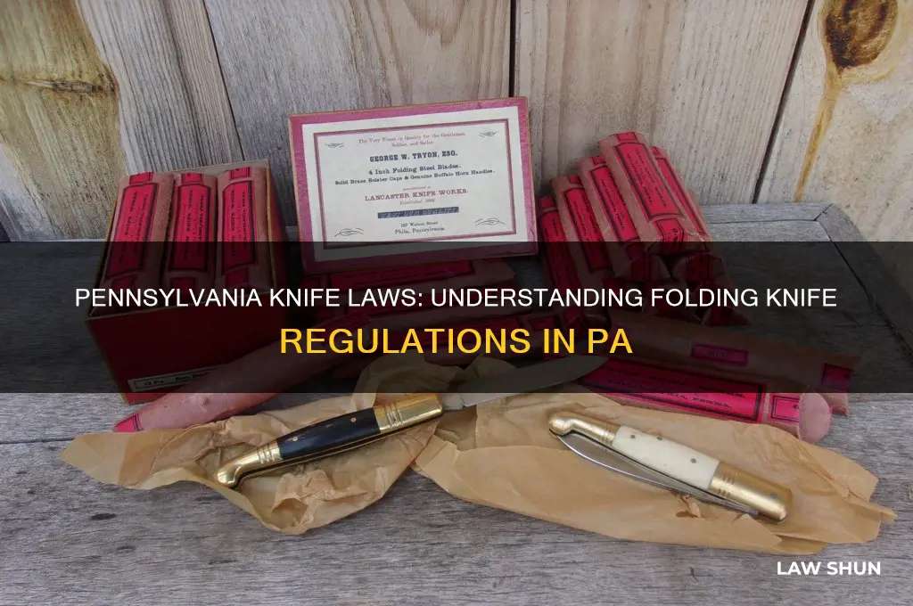 what is the law in pa regarding folding knives