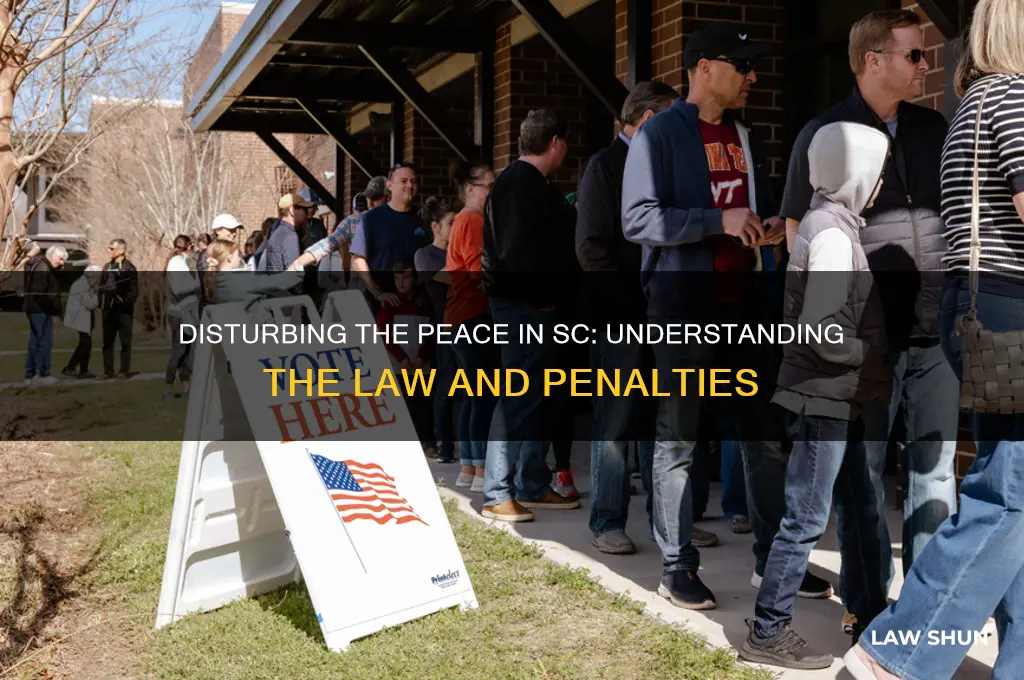 what is the law in sc about disturbing the eace