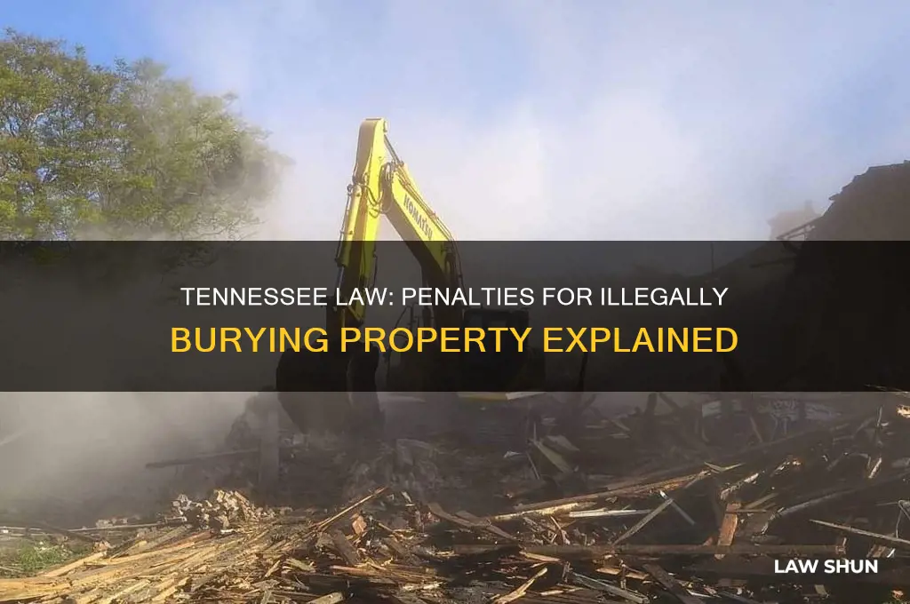 what is the law in tn for illegally burying property