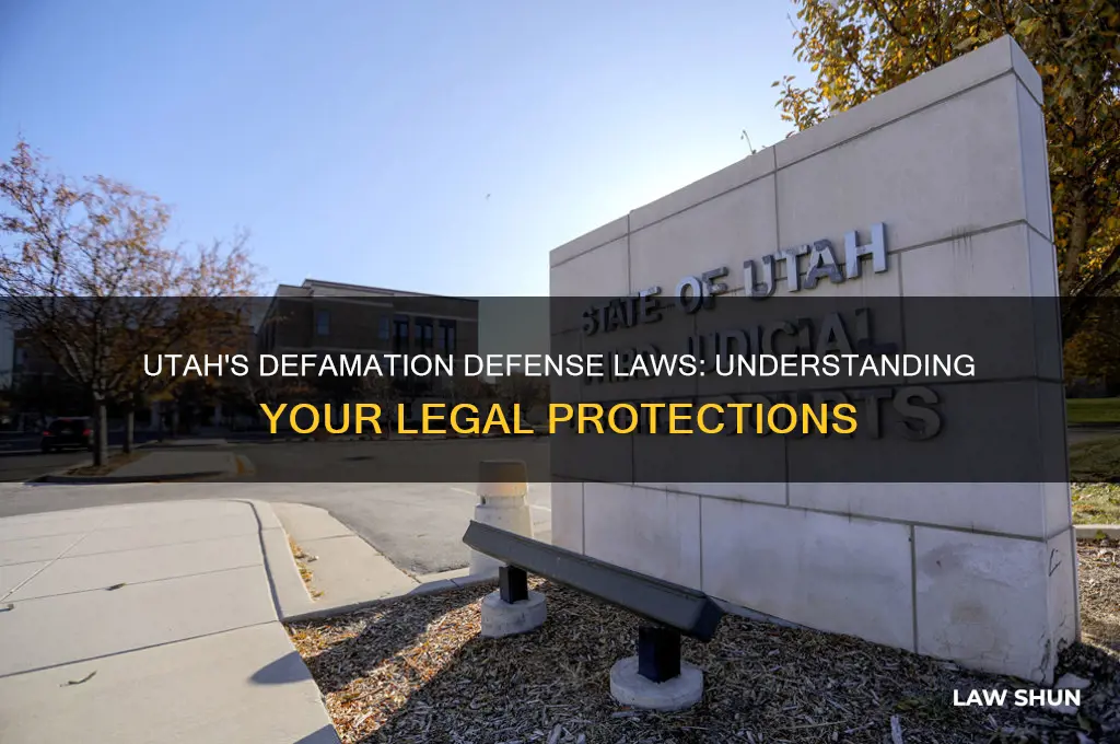 what is the law in utah for defense to defamation