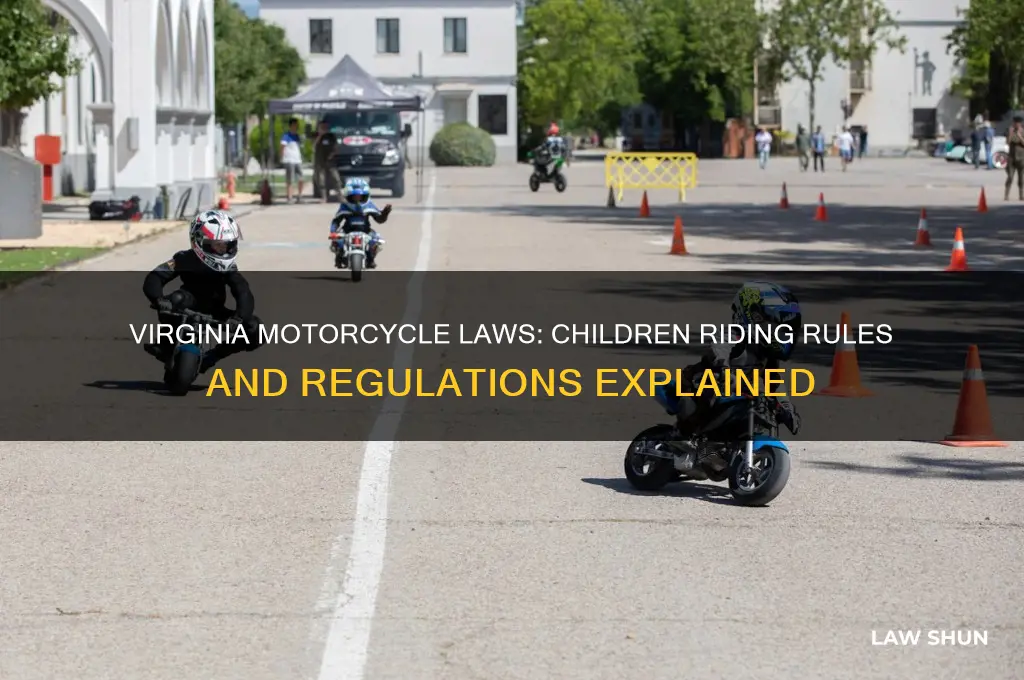 what is the law in va about children on motorcycles
