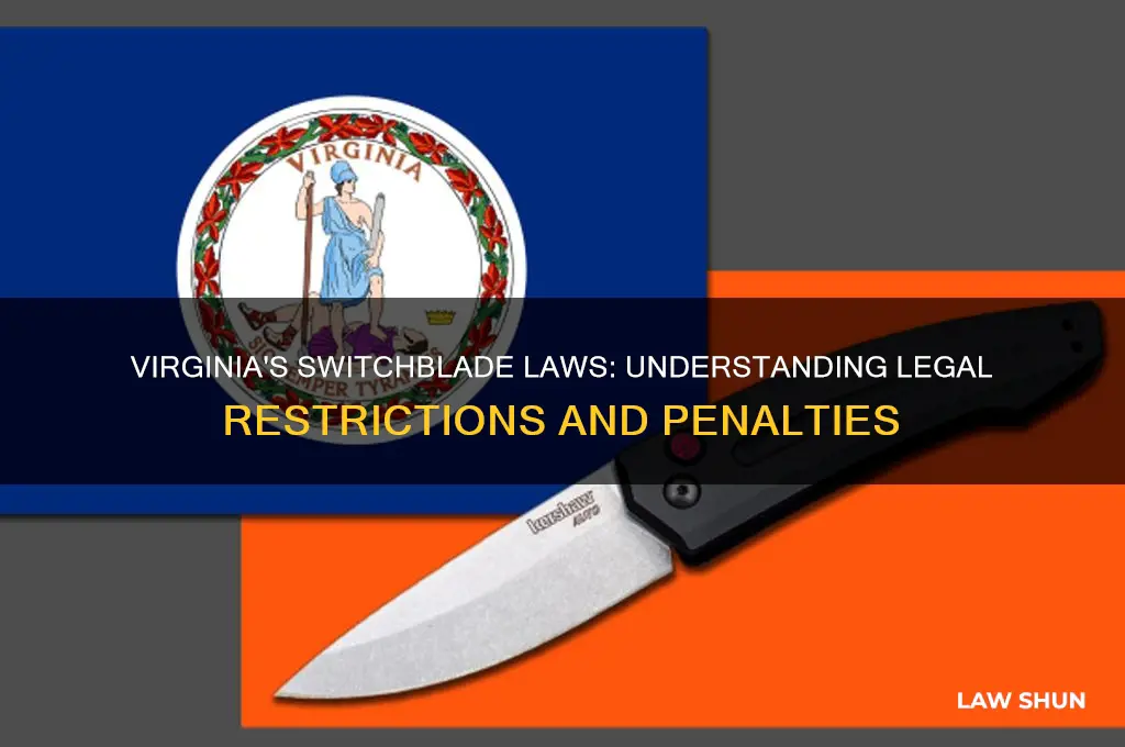 what is the law in virginia regarding switch blades