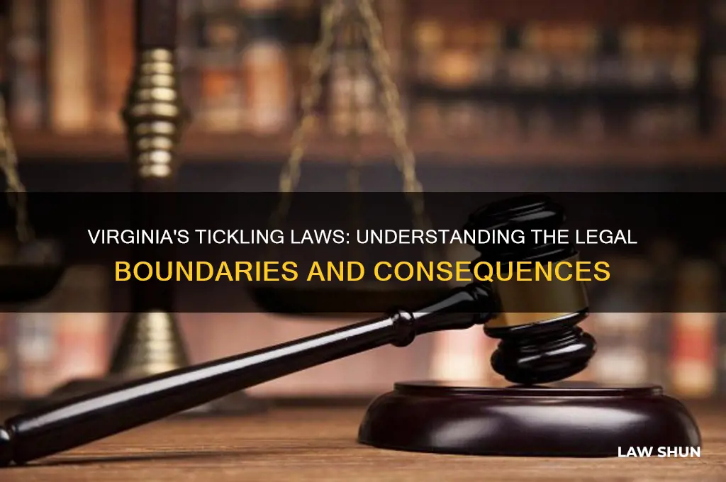what is the law in virginia regarding tickling