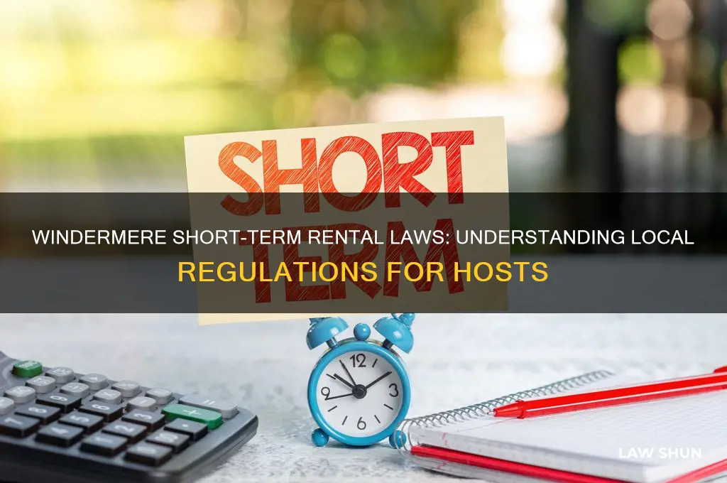 what is the law in windermere for short term rentals