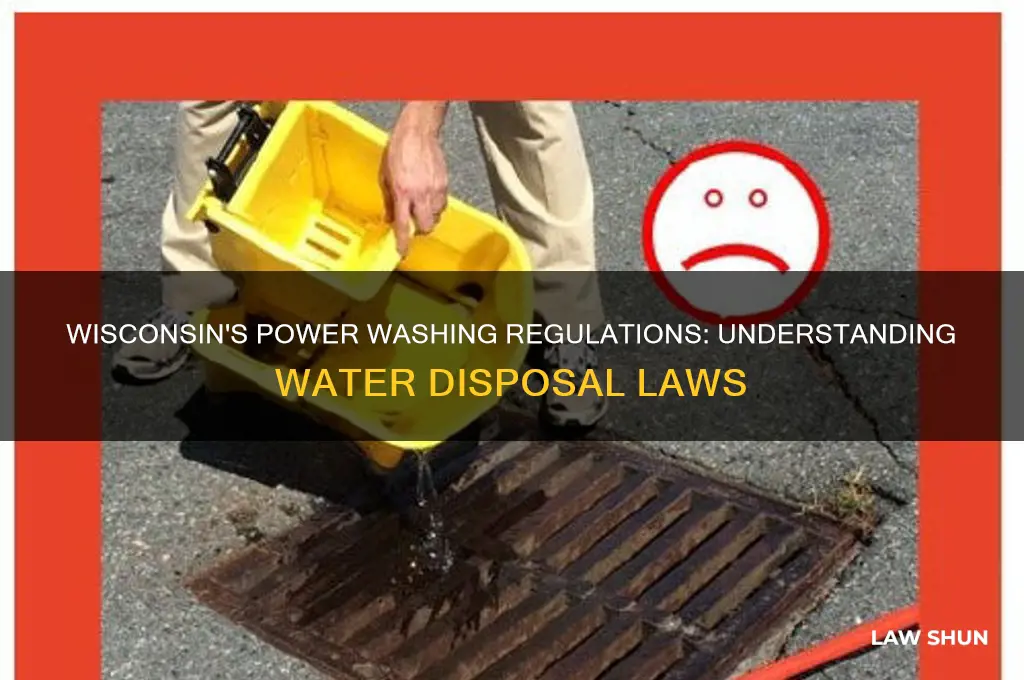 what is the law in wisconsin regurding power wash water