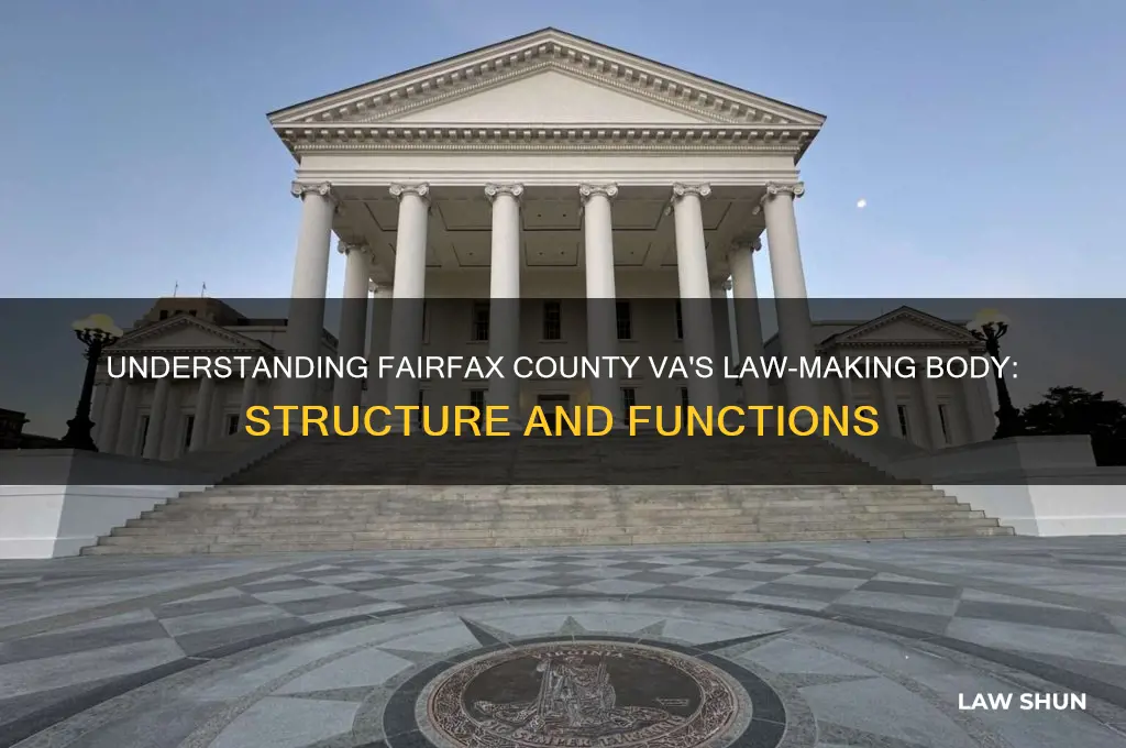 what is the law making body for fairfax county va