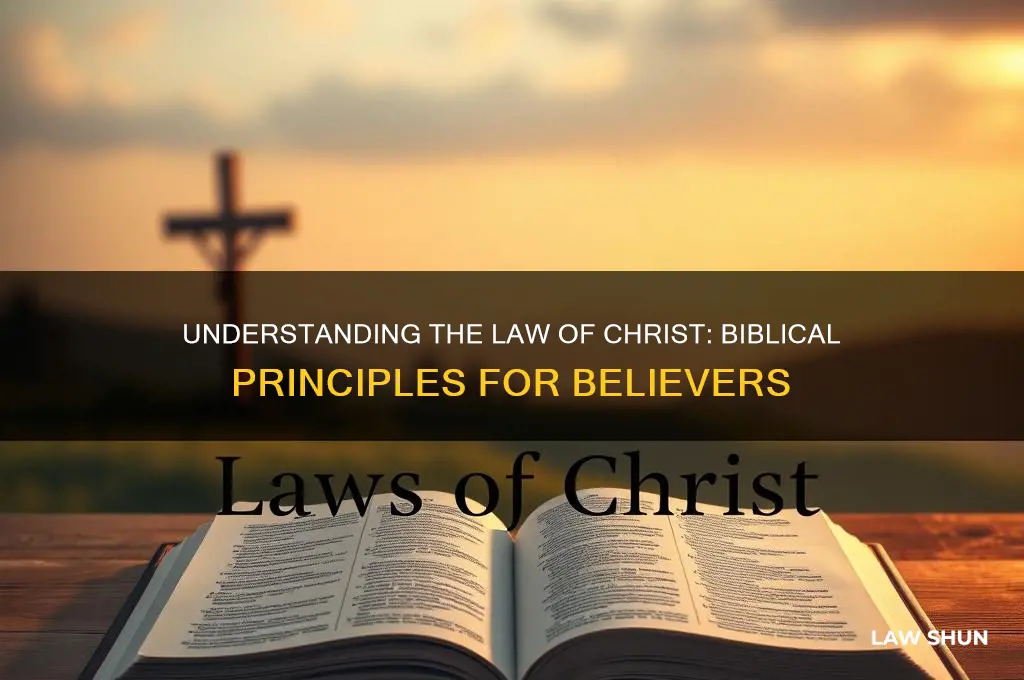 what is the law of christ according to the bible