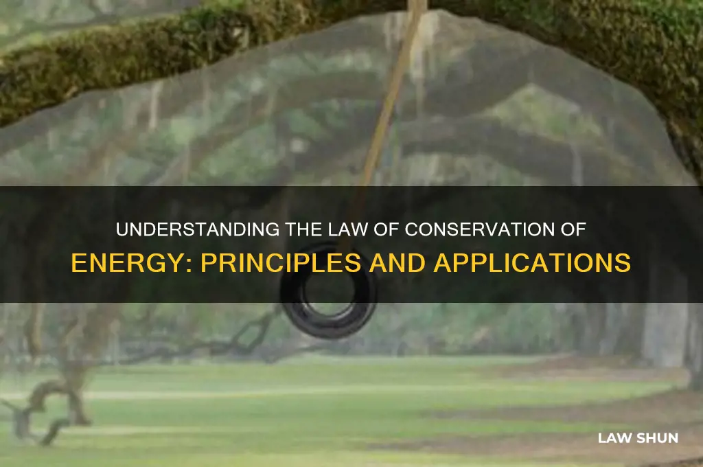 what is the law of conservation of ebergy