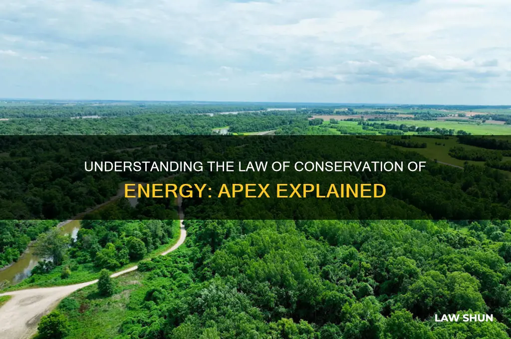 what is the law of conservation of energy apex