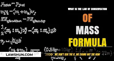 Understanding the Law of Conservation of Mass Formula