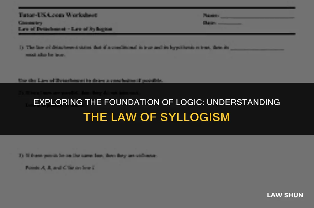 what is the law of syllogism