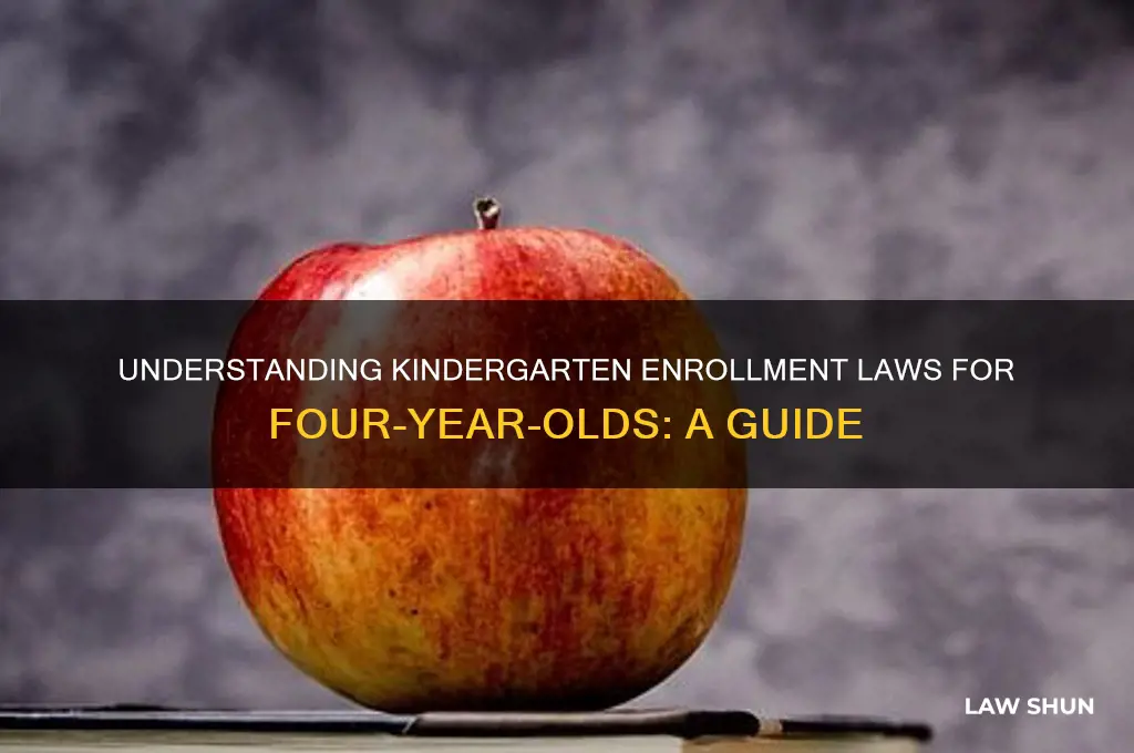 what is the law on 4 year olds in kindergarten