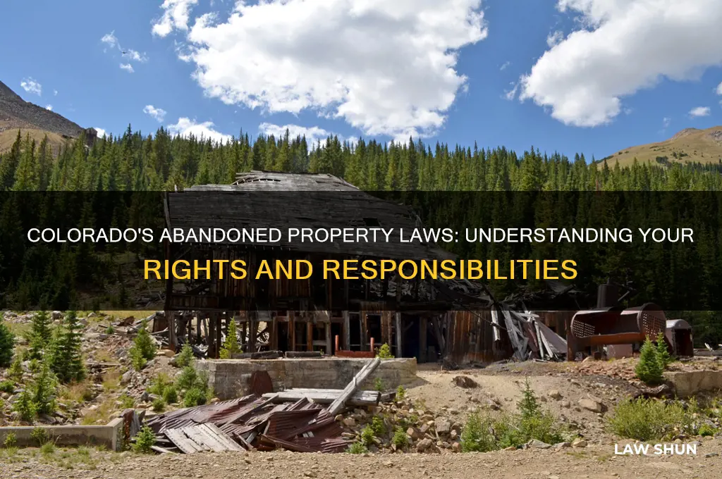 what is the law on abandoned property in colorado