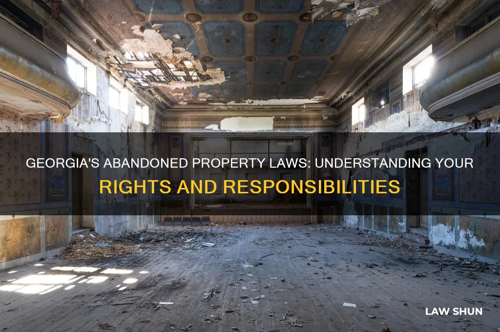 what is the law on abandoned property in georgia