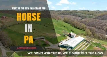 Pennsylvania Horse Acreage Requirements: Understanding the Law for Equine Owners