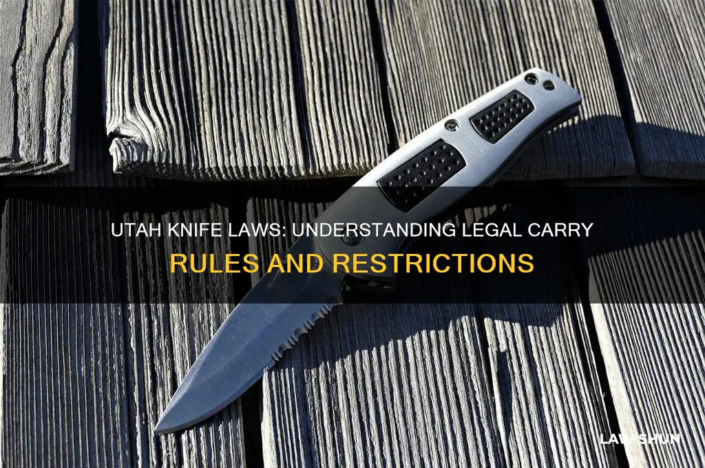 what is the law on carrying a knife in utah