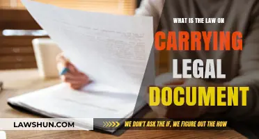 Understanding Legal Document Carry Laws: Essential Rules and Requirements