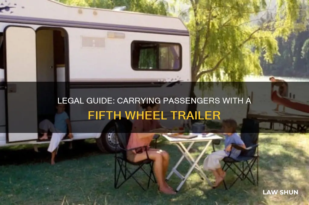 what is the law on carrying people with fifth wheel