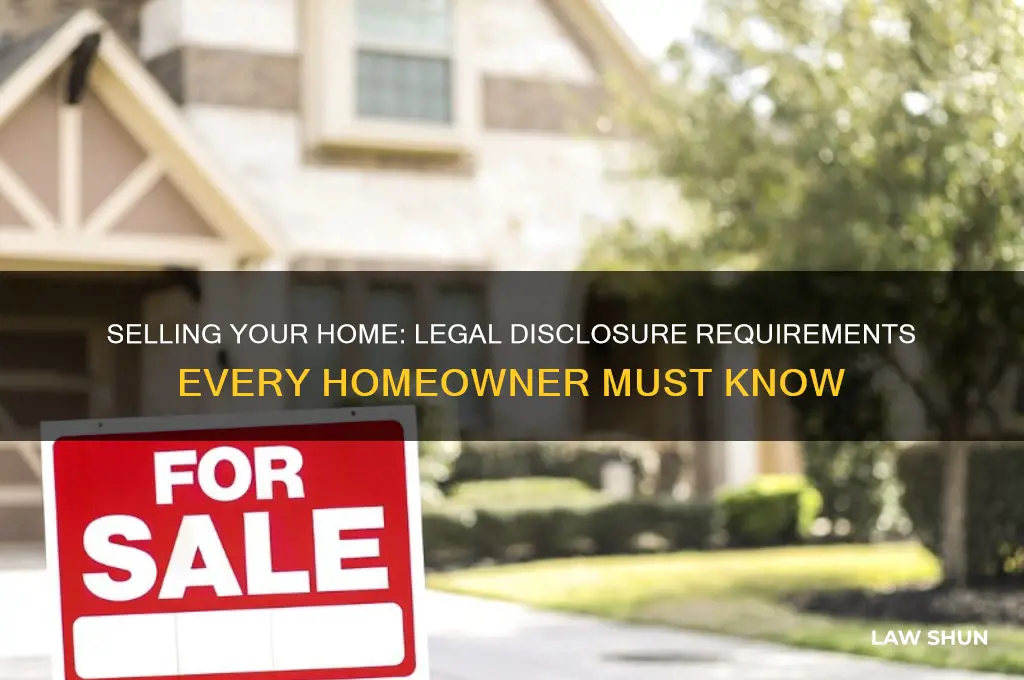 what is the law on disclosure when selling a home