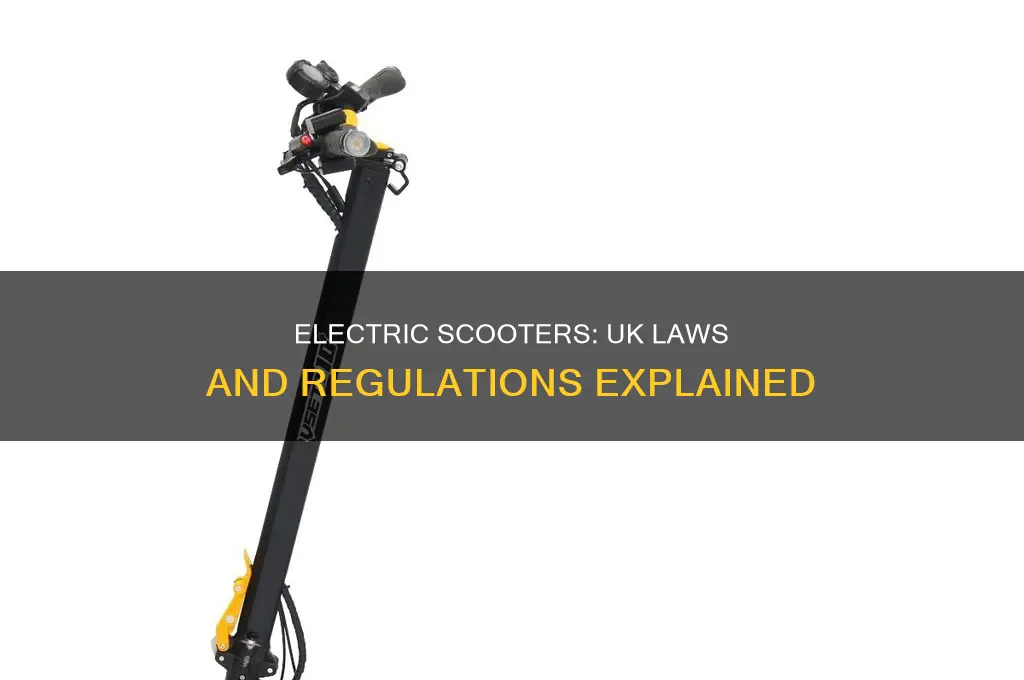 what is the law on electric scooters uk