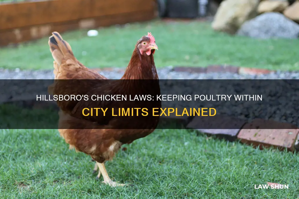 what is the law on having chickens inside hillsboro city