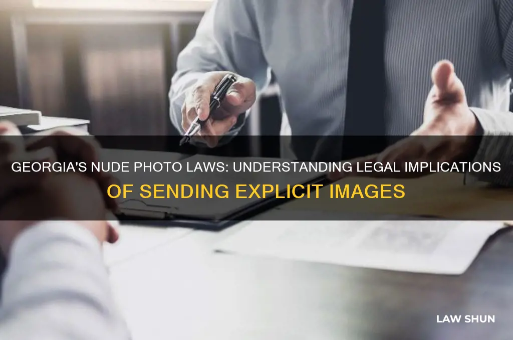 what is the law on nude sending in georgia