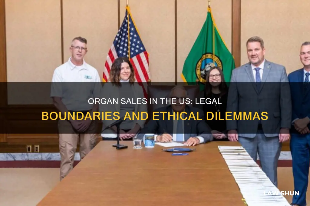 what is the law on organ sales in the us