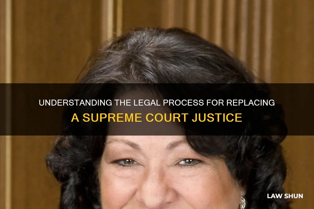 what is the law on replacing a supreme court justice