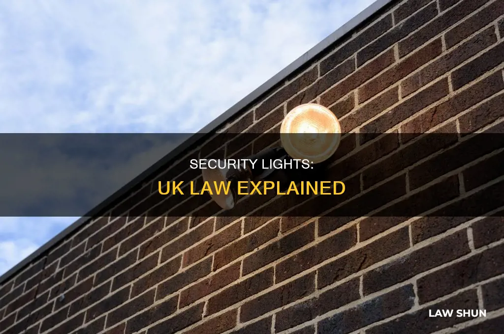 what is the law on security lights uk