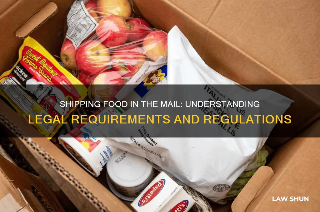 what is the law on shipping food in the mail