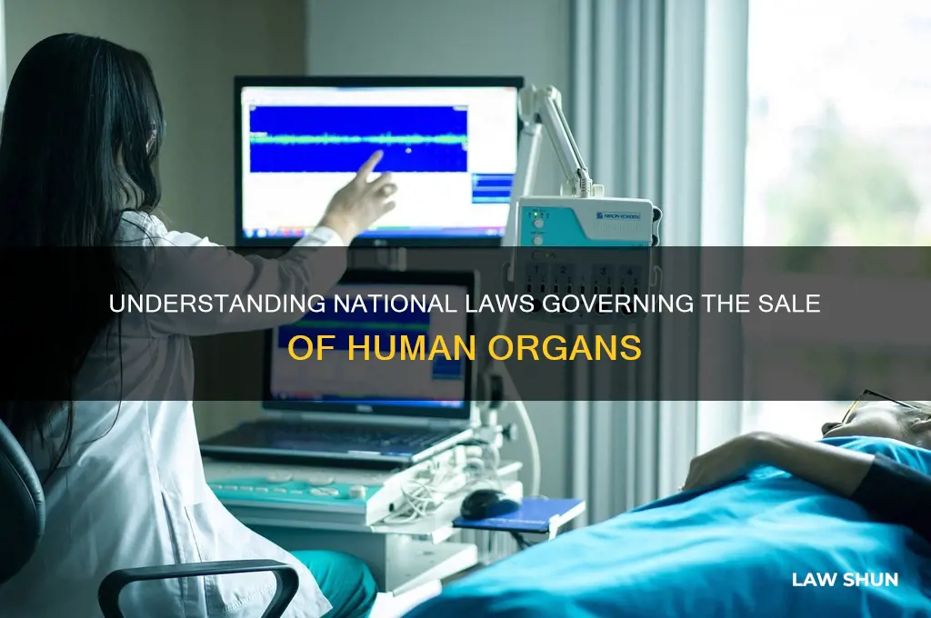what is the law on the sale of organs nationally