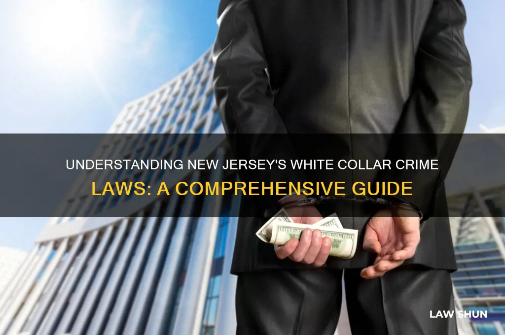 what is the law on white collar crime in nj