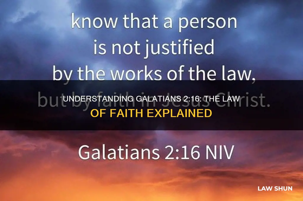 what is the law referred to in galatians 2 16