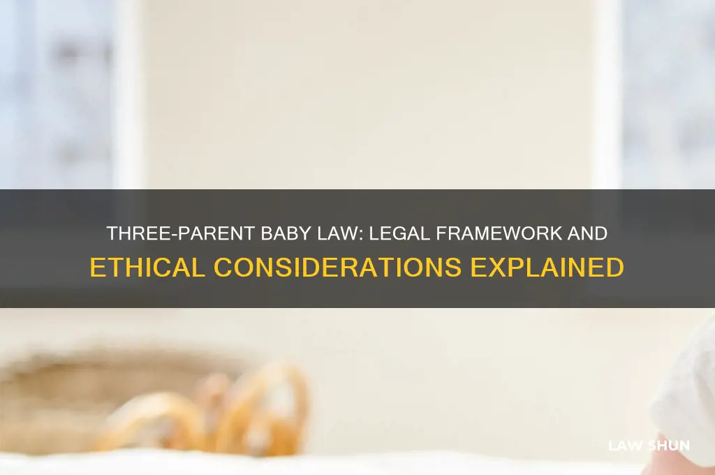 what is the law regarding 3 parent baby