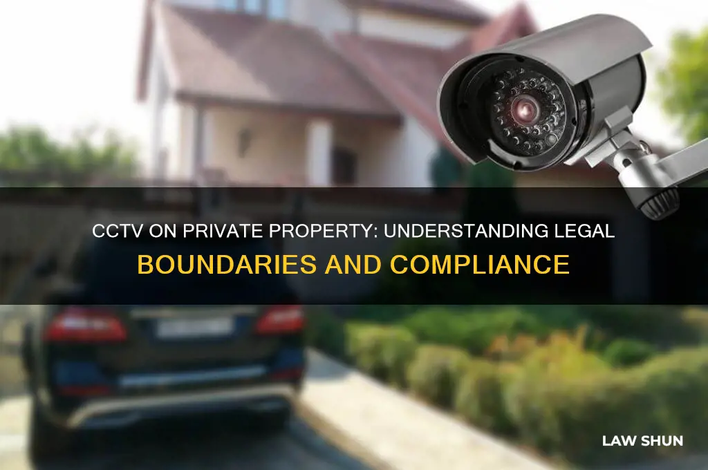 what is the law regarding cctv on private property