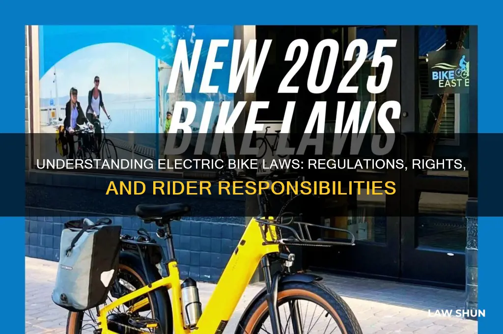 what is the law regarding electric bikes