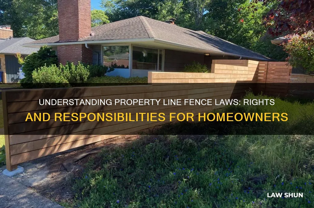 what is the law regarding fences between houses