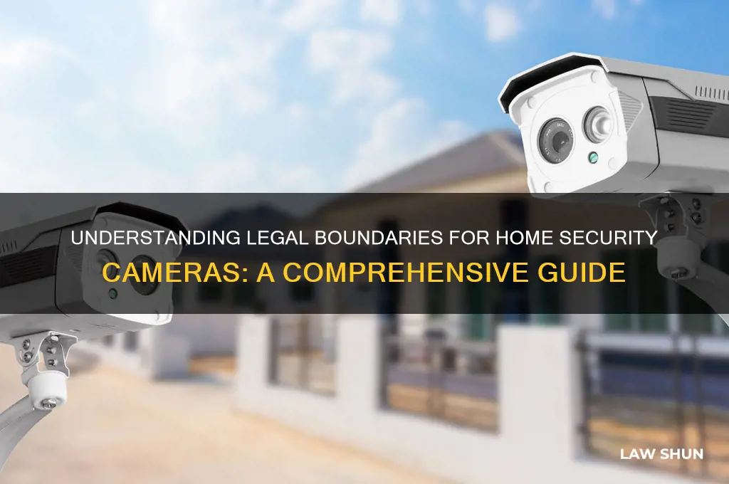 what is the law regarding home security cameras