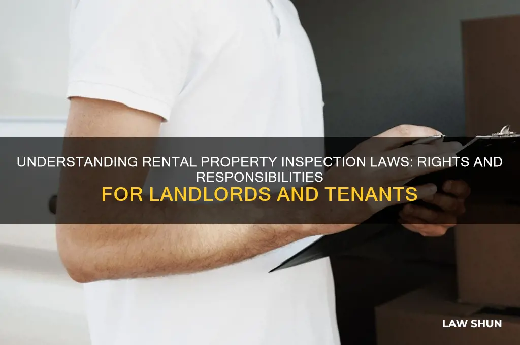 what is the law regarding inspection of rental property