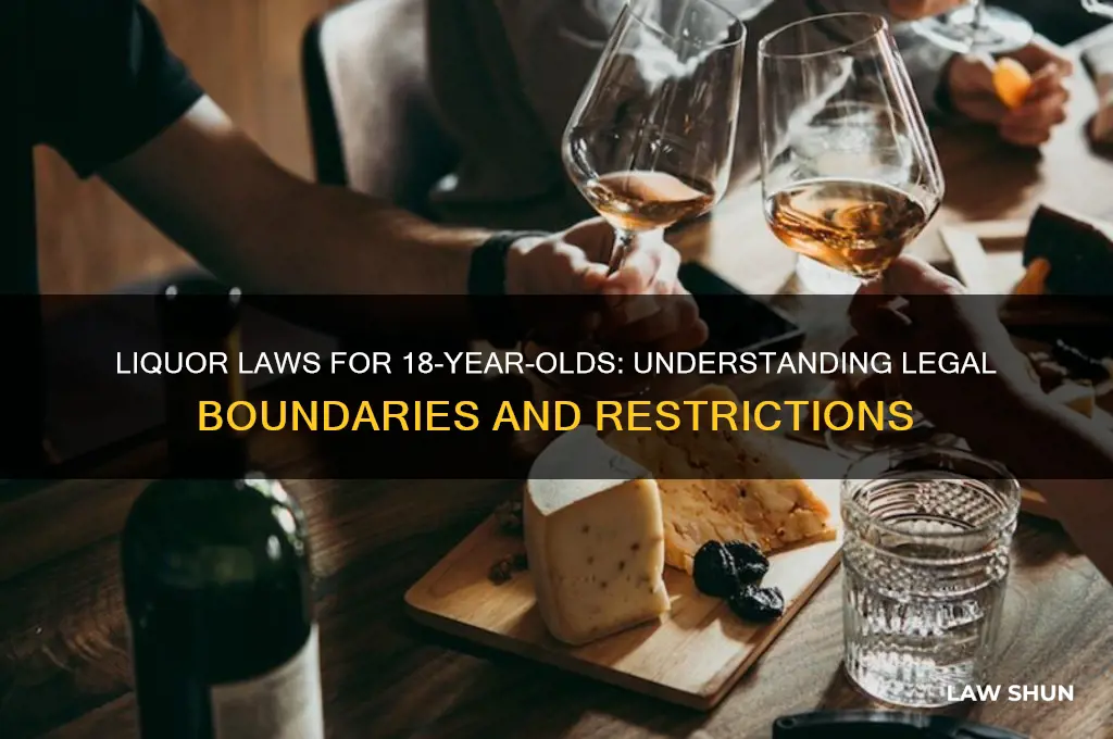 what is the law regarding liquor and 18 yr old