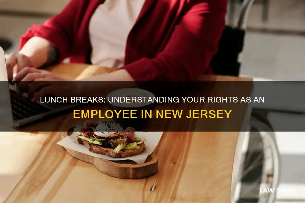 what is the law regarding lunch break sin nj