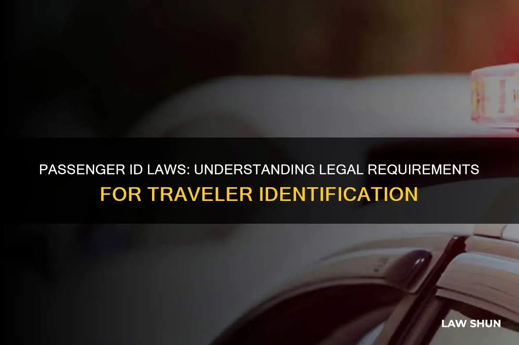 what is the law regarding passenger identification